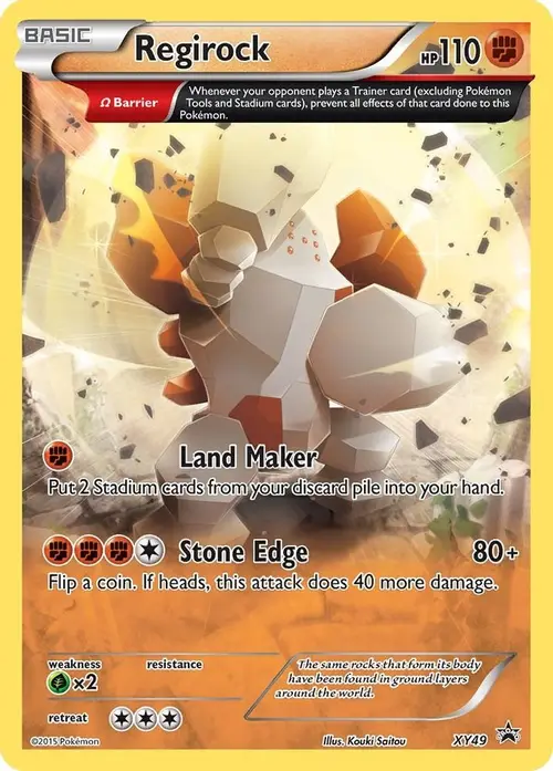 Regirock - XY49 card art