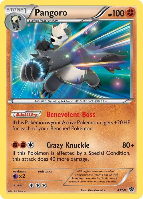 Pangoro - XY50 card art