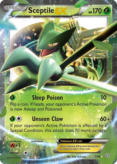 Sceptile EX card art