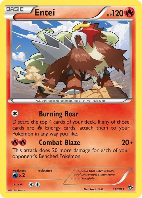 Entei (14) card art