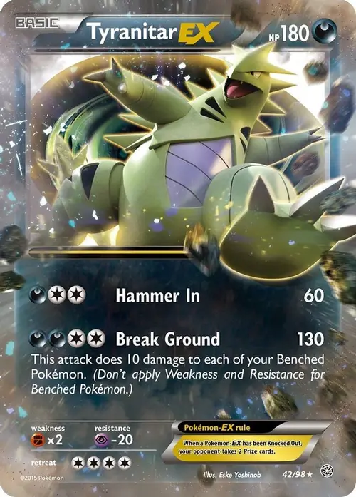 Tyranitar EX card art