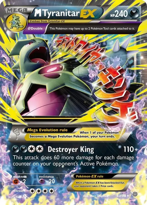 M Tyranitar EX card art