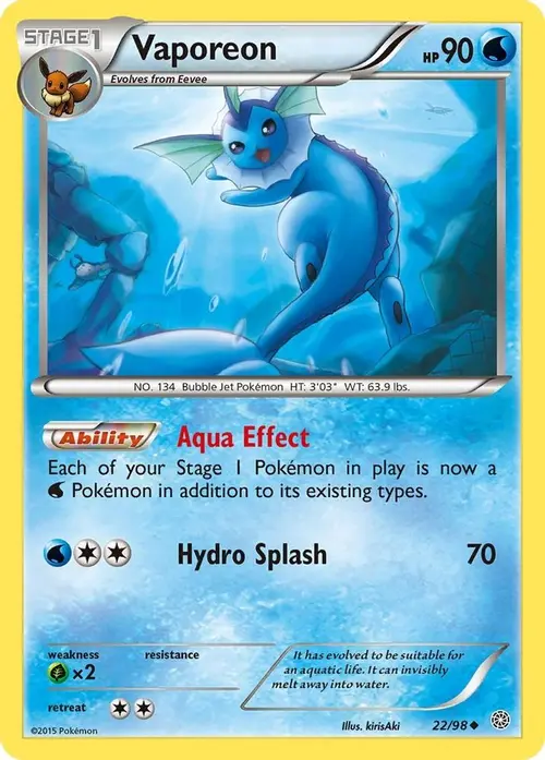 Vaporeon card art