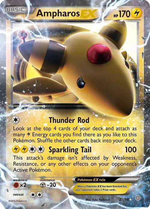 Ampharos EX card art