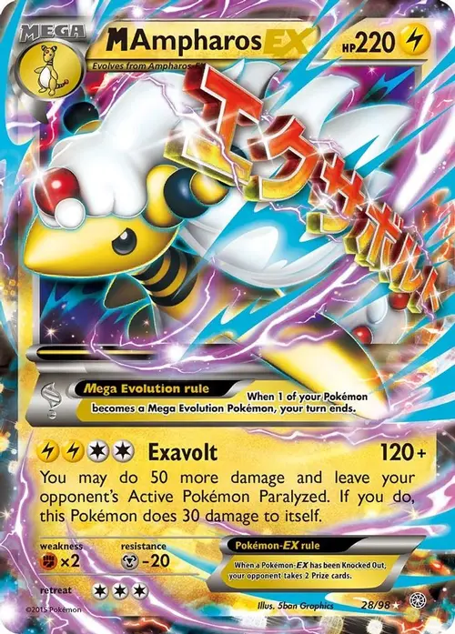 M Ampharos EX card art