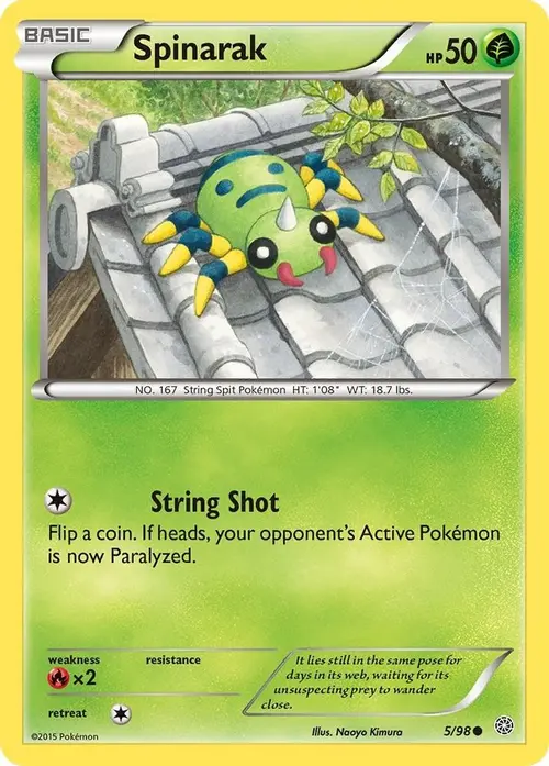 Spinarak card art