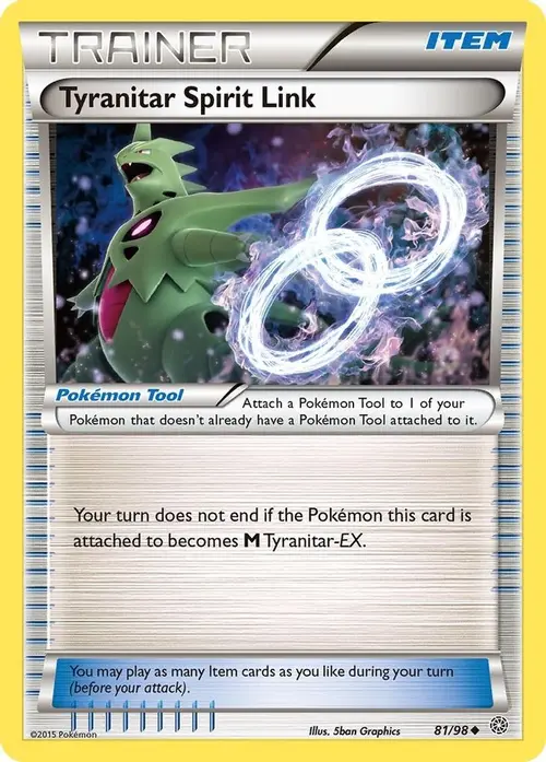Tyranitar Spirit Link card art