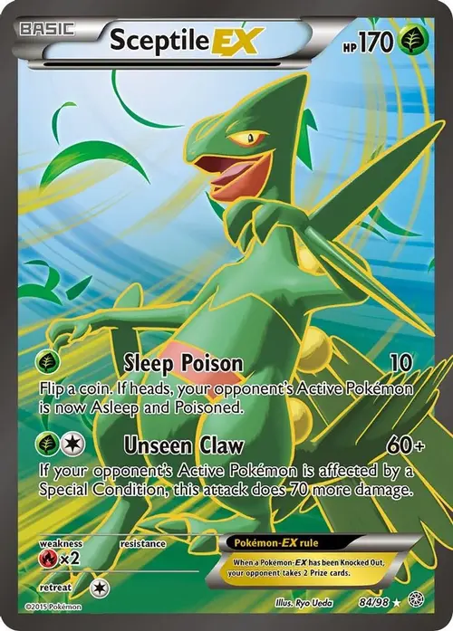 Sceptile EX (84 Full Art) card art