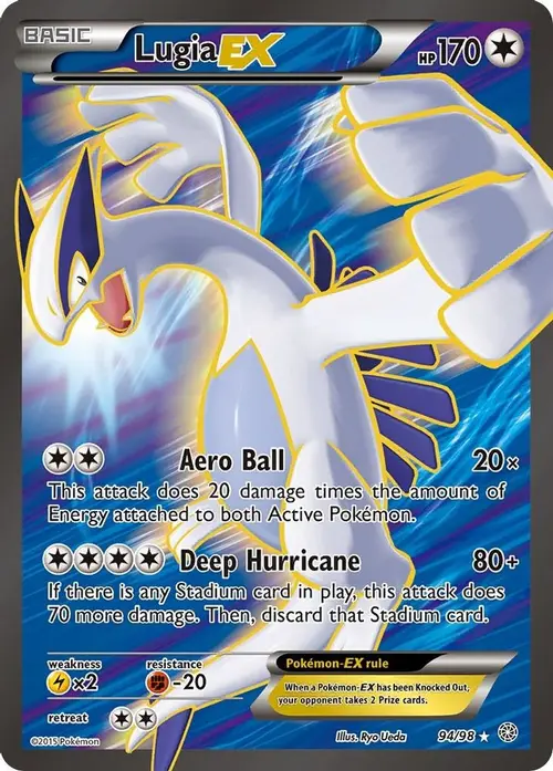 Lugia EX (94 Full Art) card art