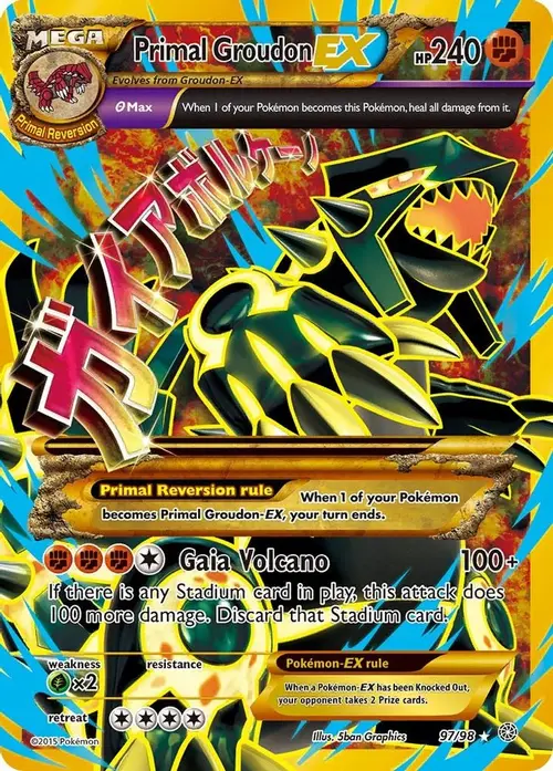 Primal Groudon EX (Shiny Full Art) card art