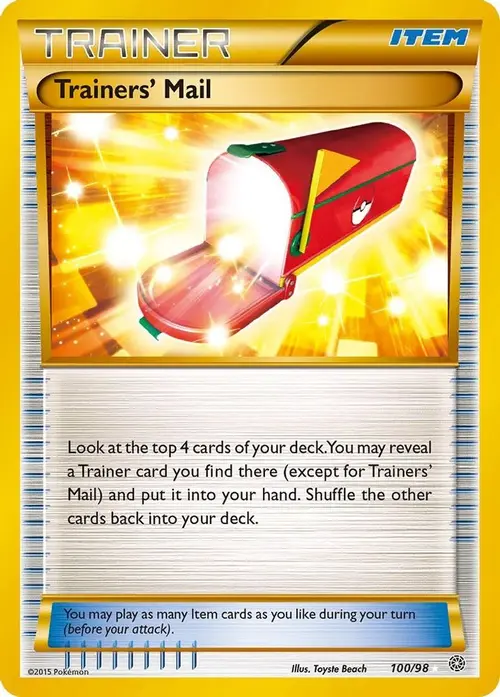 Trainers' Mail (Secret) card art