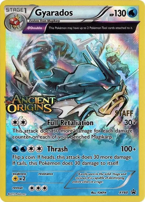Gyarados - XY60 (Prerelease) [Staff] card art