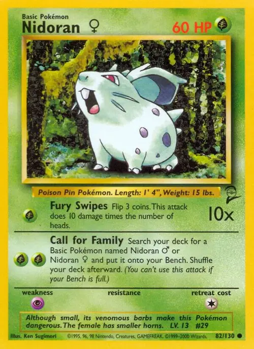 Nidoran F card art