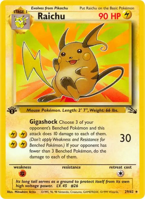 Raichu (29) card art