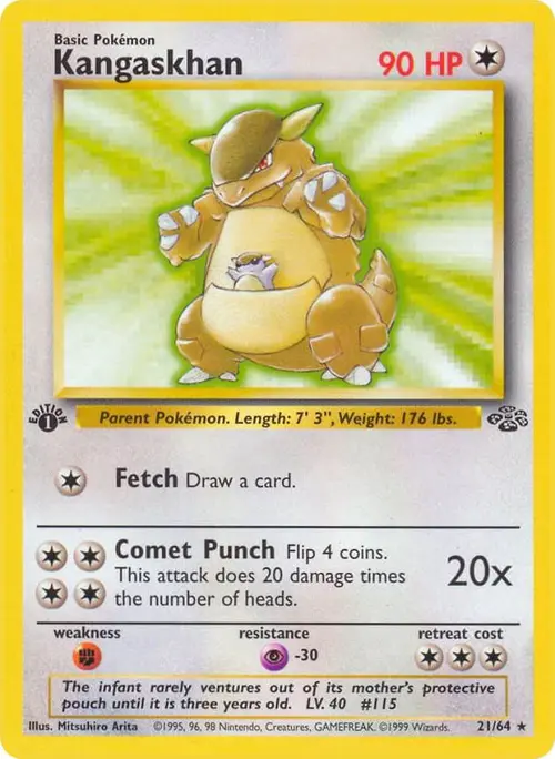Kangaskhan (21) card art