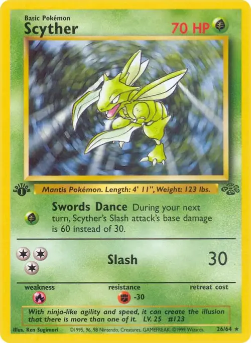 Scyther (26) card art