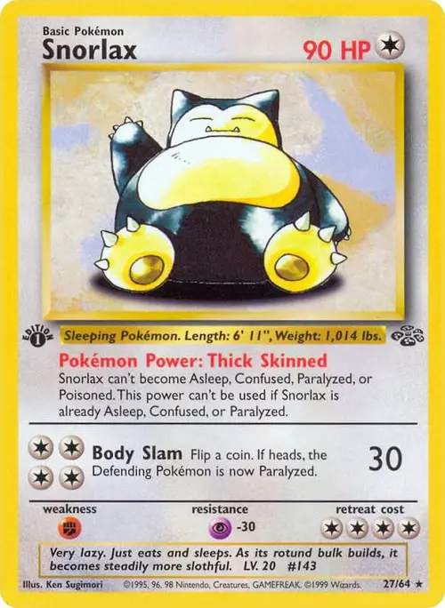 Snorlax (27) card art