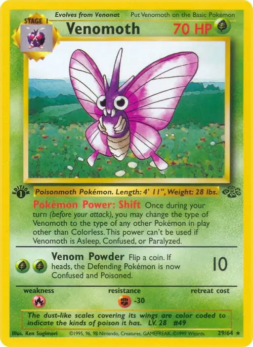 Venomoth (29) card art