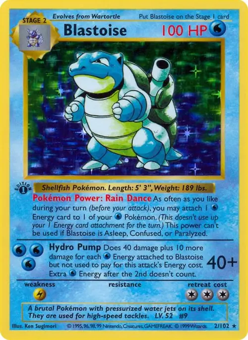 Blastoise card art
