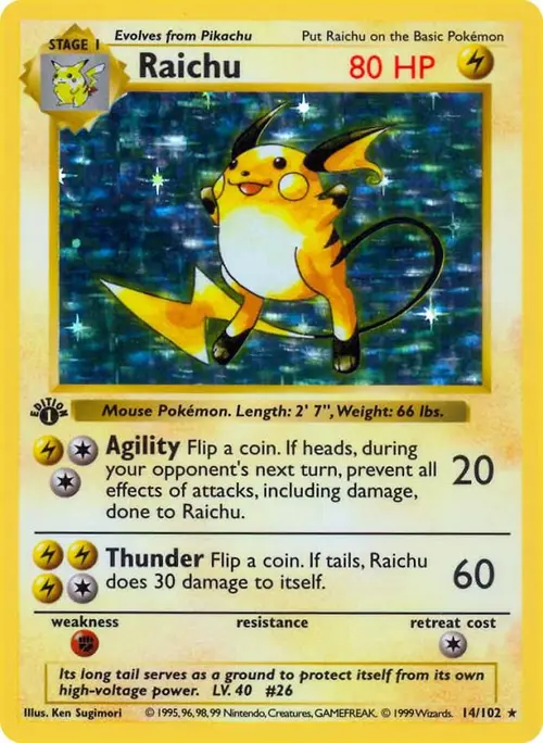 Raichu card art