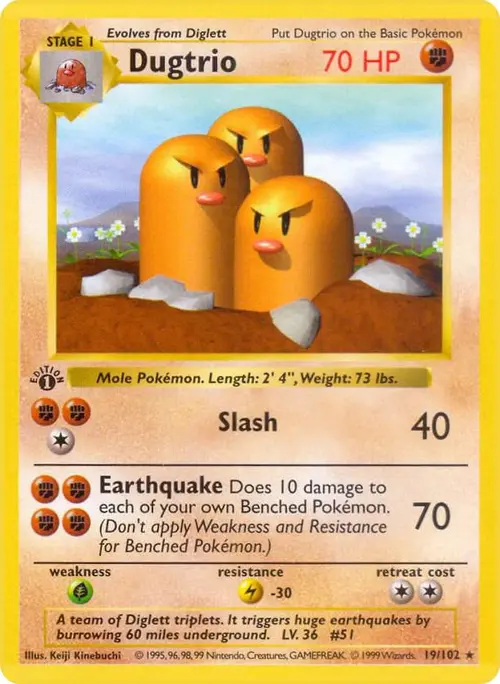 Dugtrio card art