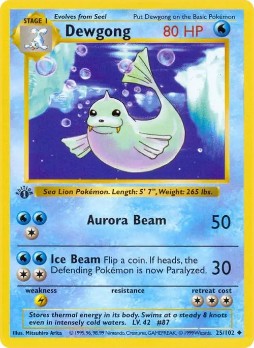 Dewgong card art