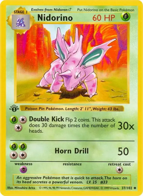 Nidorino card art