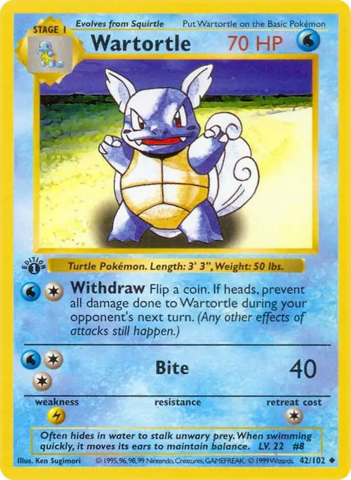 Wartortle card art