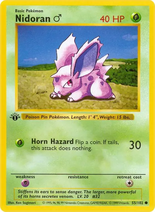 Nidoran M card art