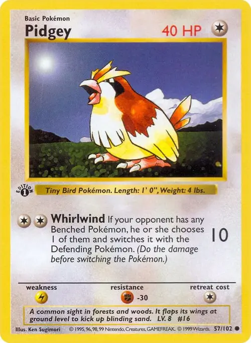 Pidgey card art
