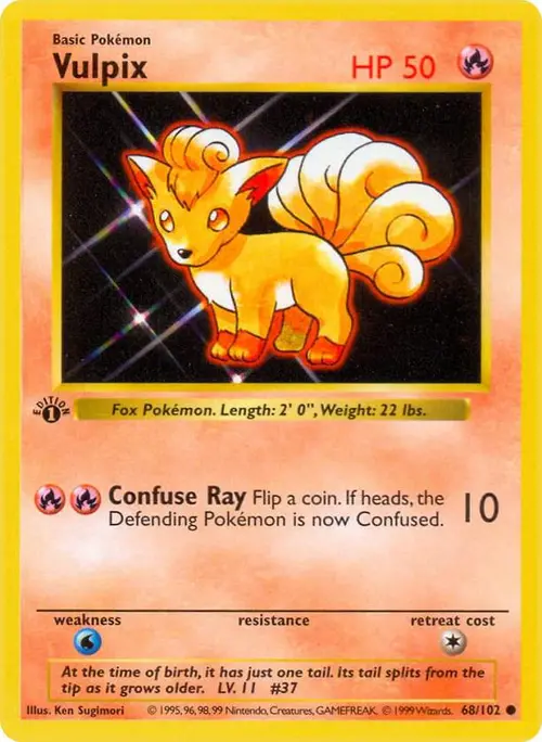 Vulpix card art