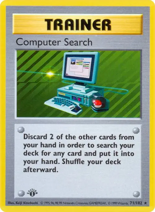 Computer Search card art