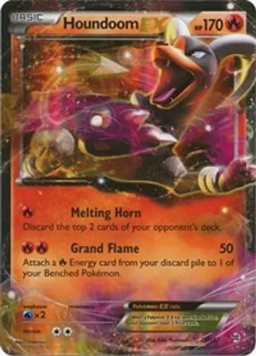 Houndoom EX card art