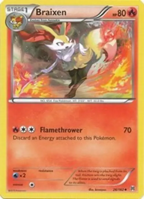Braixen card art