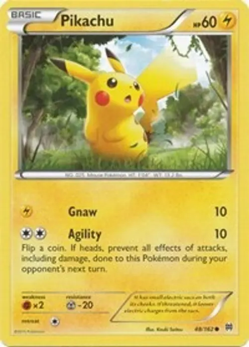 Pikachu card art