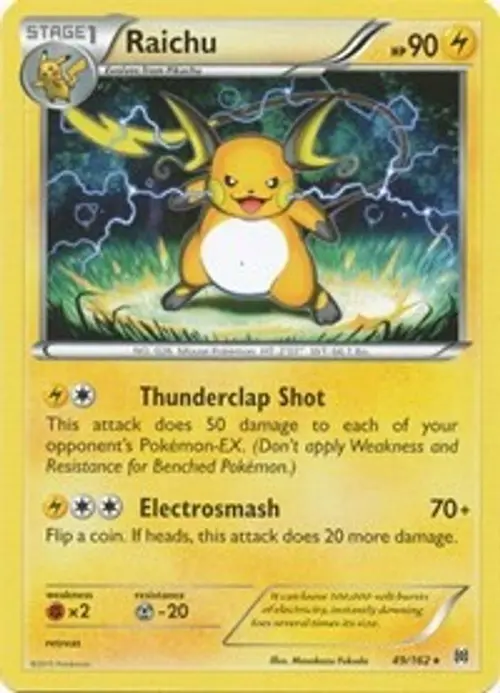 Raichu card art