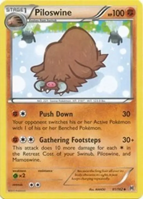 Piloswine card art