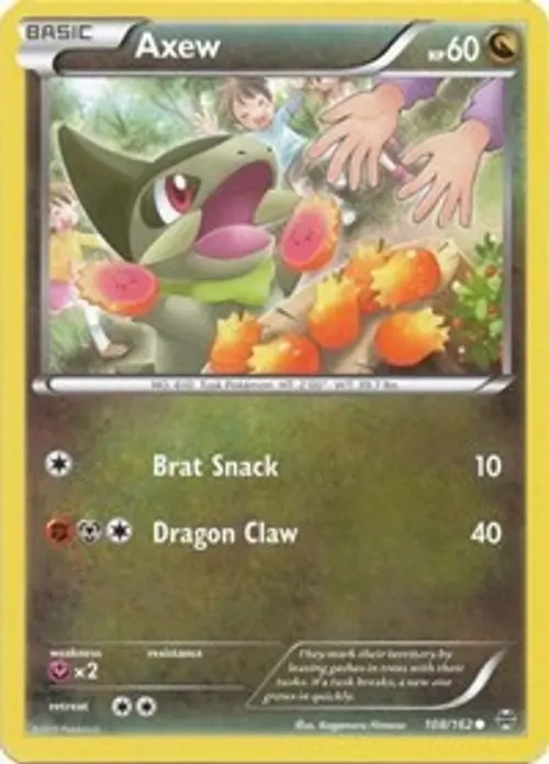 Axew (108) card art