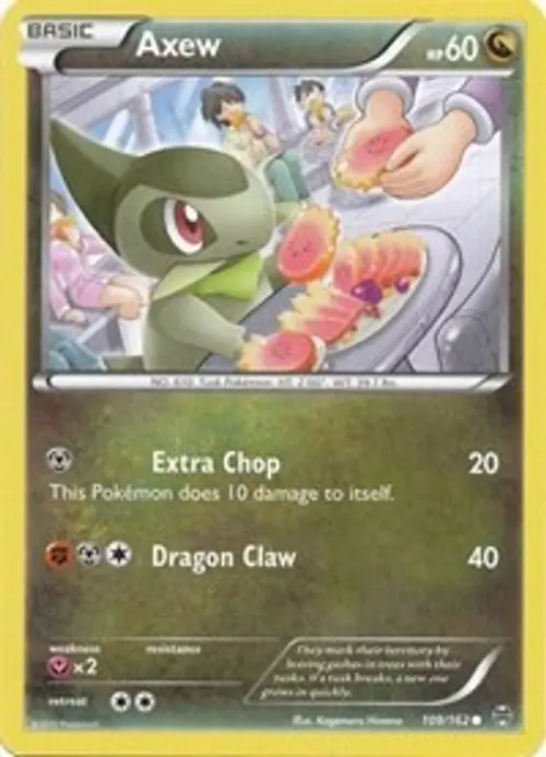 Axew (109) card art