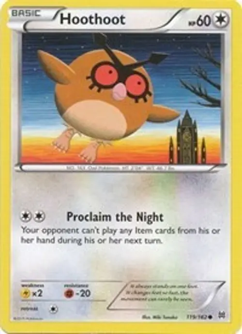 Hoothoot card art