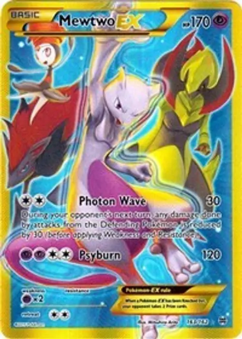 Mewtwo EX (163 Secret Full Art) card art