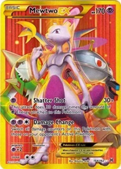 Mewtwo EX (164 Secret Full Art) card art