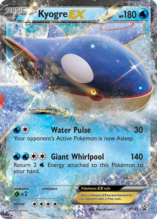 Kyogre EX card art