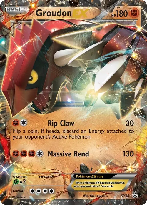Groudon EX card art