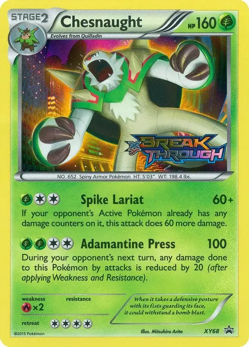 Chesnaught (Prerelease) card art
