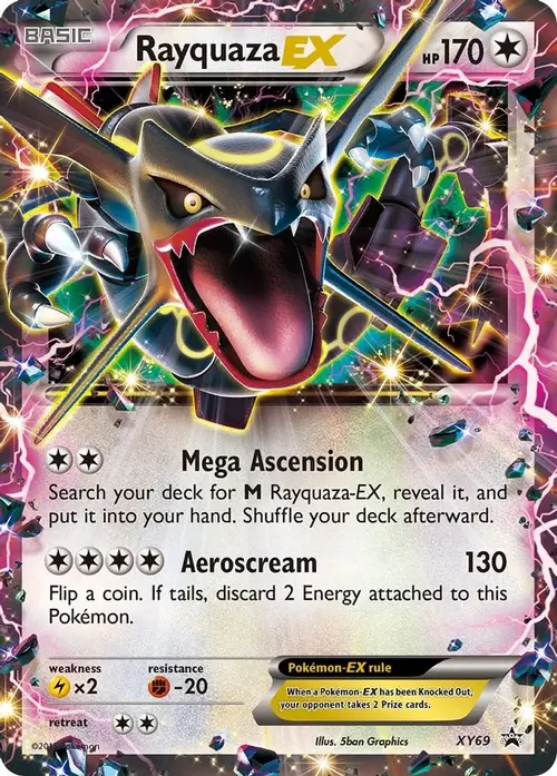 Rayquaza EX (Shiny) card art