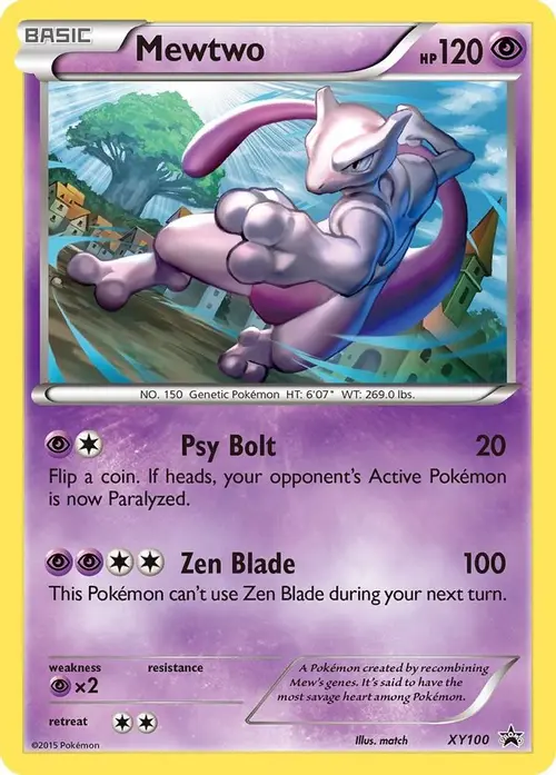 Mewtwo - XY100 card art