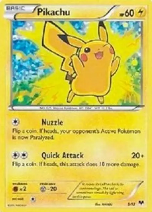 Pikachu - 5/12 card art