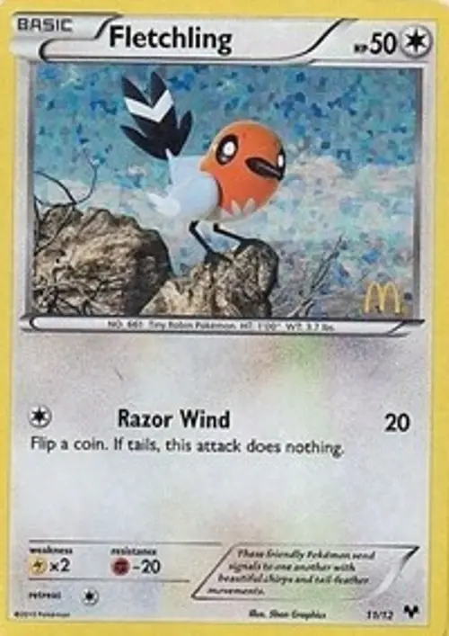 Fletchling - 11/12 card art