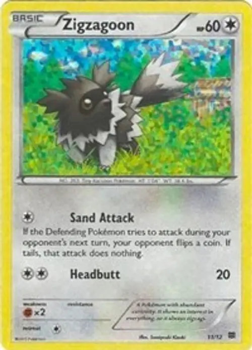 Zigzagoon - 11/12 card art